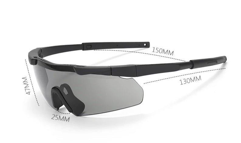 3 Lens Safety Glasses