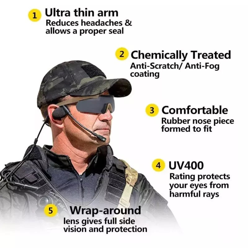 3 Lens Safety Glasses
