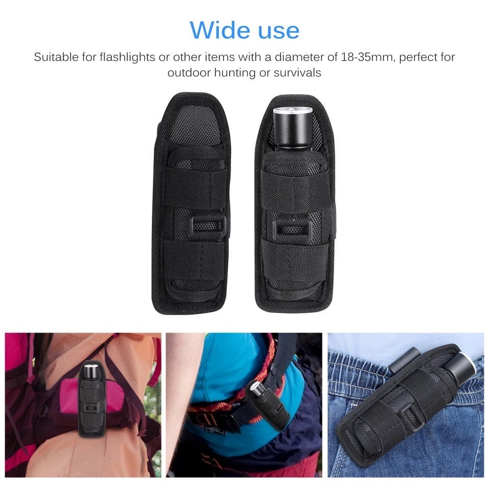 Flashlight Holster - 360 Degree Swivel