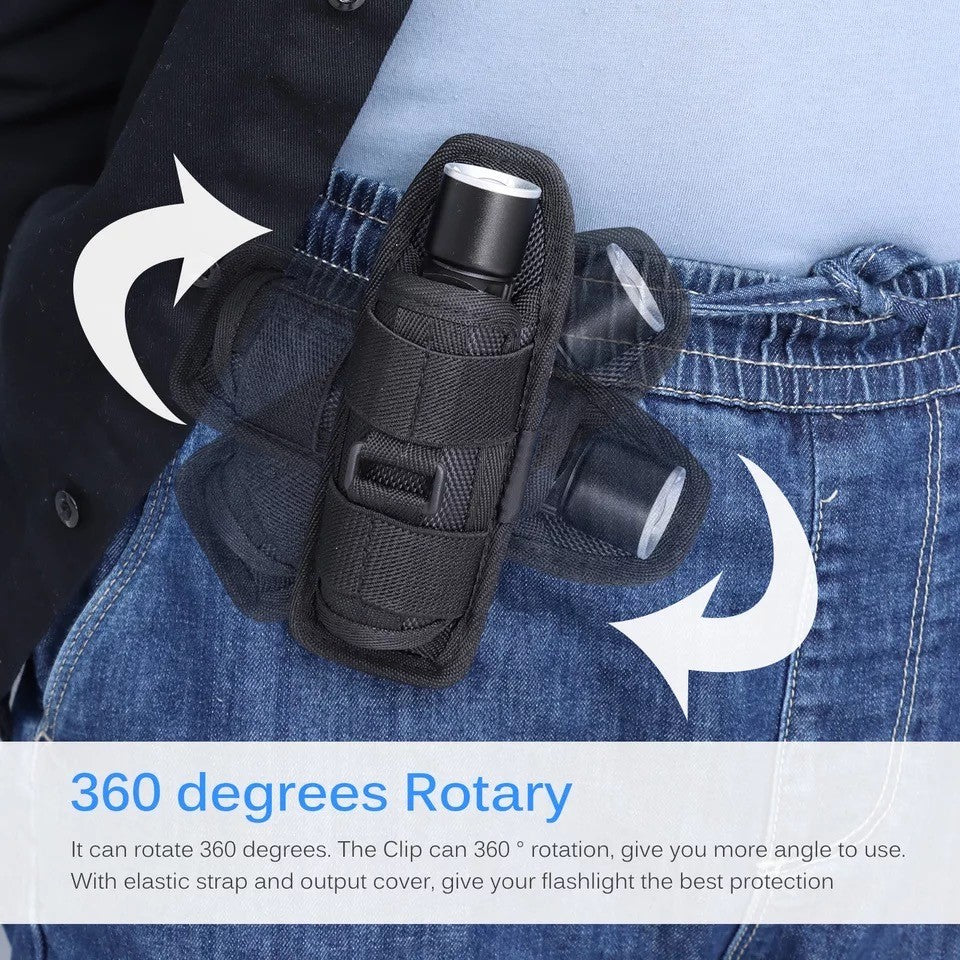 Flashlight Holster - 360 Degree Swivel